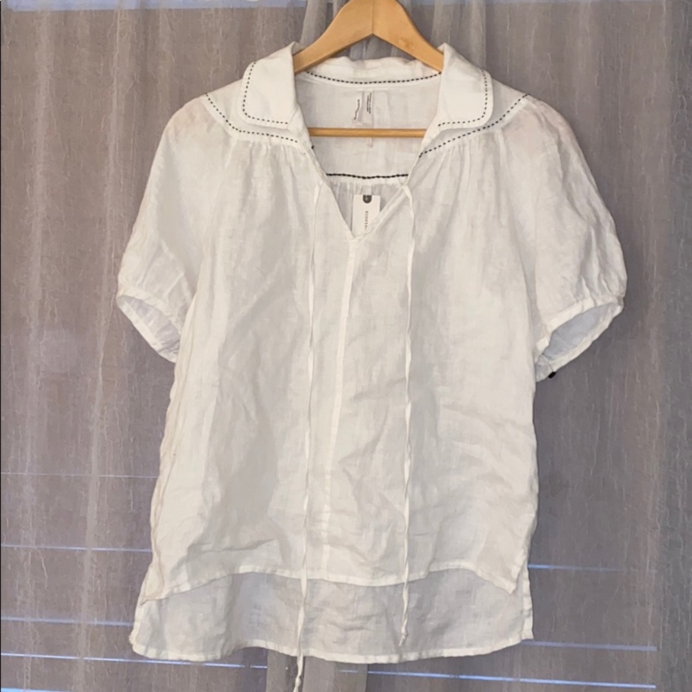Anthropologie Linen type blouse